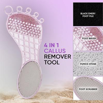 Vega 4-In-1 Pedicure Foot Scrubber For Dead Skin, Callus & Cracked Heels Removal, (Pd-02N) - Manicure & Pedicure Kits