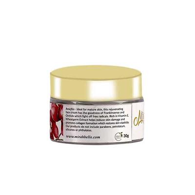 Mirah Belle - Anti - Aging Day Face Cream - Frankincense & Wheatgerm - Organic & Natural - Paraben Free 50 gm - Day Cream