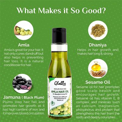 Globus Naturals Nourishing Amla Hair Oil 100 ml - Hair Oils