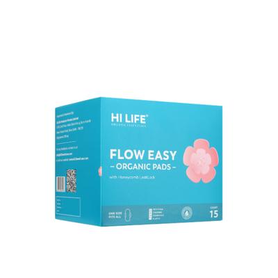 Hi Life Flow Easy Organic Pads 15's - Sanitary Napkins