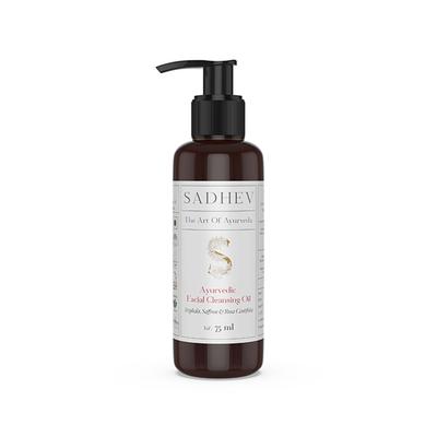 Sadhev Ayurvedic Facial Cleansing Oil With Triphala, Safron, and Rosa Centifolia 75 ml - Make Up Removers