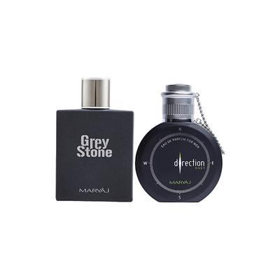Maryaj Grey Stone EDP Aromatic Woody Perfume And Maryaj Direction East EDP Citrus Spicy Perfume 200 ml - Men Perfumes (Edt/Edp)