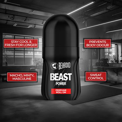 Beardo Beast Power Perfume Roll On 50 ml - Men Deodorants/Roll-Ons