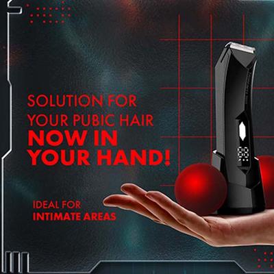 UrbanGabru Trimfinity 7000 Body Trimmer for Men, Safest Body & Ball Trimmer, Waterproof, Ceramic Blades, Cordless, Rechargeable, Wireless Fast Charging, Travel Lock 1's - Trimmers