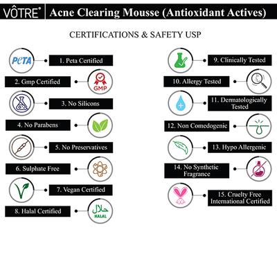 Votre Acne Clearing Mousse Antioxidant Actives Cream 30 gm - Face Moisturizers