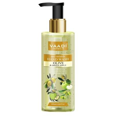 Vaadi Herbals Anti-Wrinkle Olive and Green Apple Hand Wash 250 ml - Hand Wash & Soaps