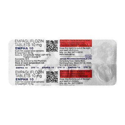 EMPHA 10 Tablet 10's - Diabetes-Ant