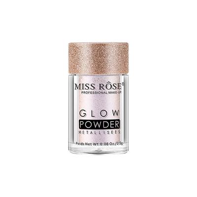 Miss Rose Professsional Makeup Glow Powder Metalises 7001 - 010M 04 20 gm - Highlighters & Illuminators