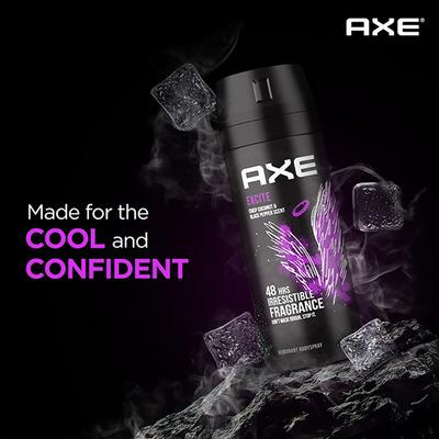 Axe Excite Deodorant Body Spray for Men, 48H Odour Protection Crisp Coconut 150 ml - Men Deodorants/Roll-Ons