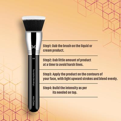 Miss Claire M4 - Foundation Blending Brush (L) (Chrome) 1's - Face Brush