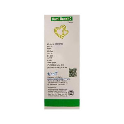 RAMI RACE 10 Tablet 10's - Hypertension-ACE