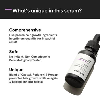 Minimalist Hair Growth Actives 18 % Hair Serum 30 ml - Hair Serums