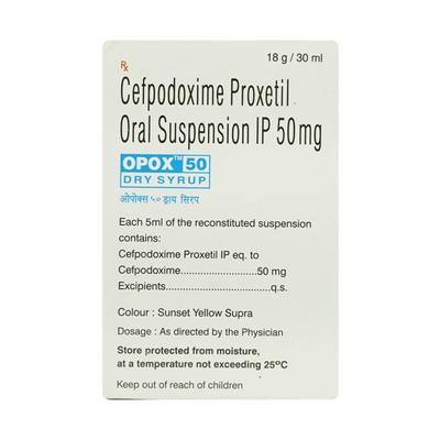 Opox 50mg Dry Syrup 30ml - Bacterial Infections-Cep