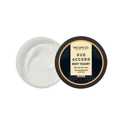 The Love Co. Luxury Oud Accord Body Yogurt - 72 Hour Intense Hydrating Shea Body Butter - Deep Moisturization for Winters With Pure Shea Butter for Nourishing Essential Body Care 200 gm - Body Butter