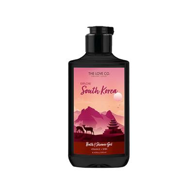 The Love Co. South Korea Shower Gel for Women Hydrating Moisturizing Body Care 100% Vegan Paraben Free 250 ml - Shower Gels & Body Wash