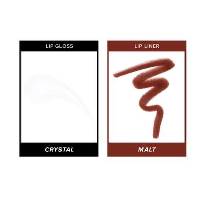 Anastasia Beverly hills Pout Master Kit - Crystal LG + Lip Liner Malt 4.8ml +1.49 gm - Lip Glosses