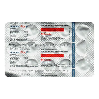 ACONERV PLUS Tablet 15's - Neuropathic Pain-Dru