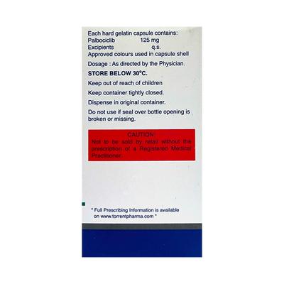 PALBOTOR 125 Capsule 21's - Cancer Oncology-Tar