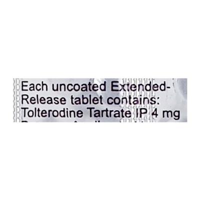Tolu XR 4mg Tablet 10'S - Bladder And Prostate Disorders-Dru