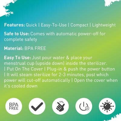 Sirona Menstrual Cup Sterilizer 1's - Menstrual Cups