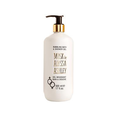 Alyssa Ashley Musk Bubbling & Shower Gel With Pump 500 ml - Shower Gels & Body Wash