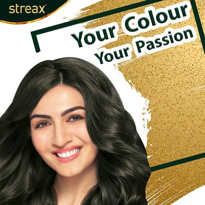 Streax Hair Colour - Natural Brown (25gm+20ml) 1's - Crème