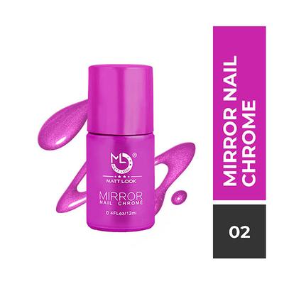Matt Look Mirror Nail Chrome, Purple -NP-05- A 12ml - Nail Polish