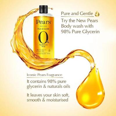 Pears Pure & Gentle Shower Gel with Pure Glycerin 250 ml - Shower Gels & Body Wash