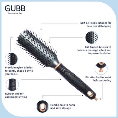 Gubb Styling Hair Brush with Pin - Elite 1's - Hair Brushes
