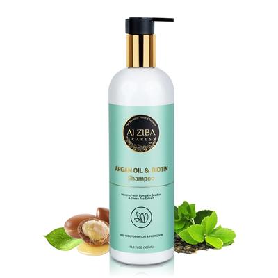 Alziba Cares Argan Oil & Biotin Shampoo 500 ml - Shampoos