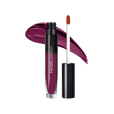 Faces Canada Comfy Silk Liquid Lip Color with Mulberry Oil & Vitamin E Spontaneous Plum 06 3ml - Liquid Lipsticks