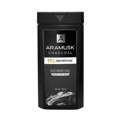 Aramusk Charcoal Shower Gel 250 ml - Shower Gels & Body Wash