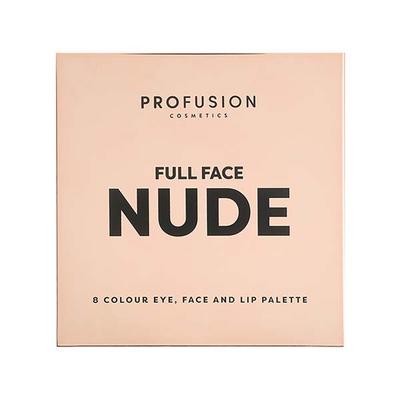 Profusion Cosmetics 8 Colour Eye, Face & Lip Palette Full Face Nude - Face Palettes