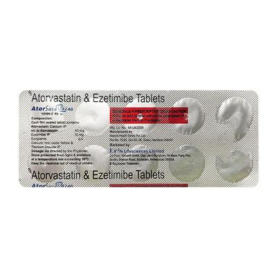 ATORSAVE EZ 40 Tablet 10's - High Cholesterol-Dys