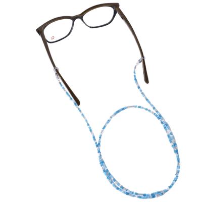 Modisch Sky Blue, Blue, White Round Beads Sunglasses Chain (JC-14Sbw) 1's - Wearables Sunglasses