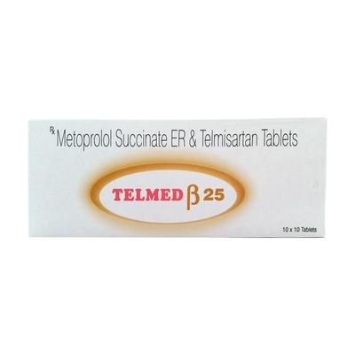 Telmed Beta 25mg Tablet 10'S - Hypertension-Ana