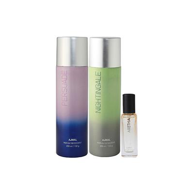 Ajmal Persuade & Nightingale Deo & Aretha EDP Pack of 3 20 ml - Women Perfumes (Edt/Edp)