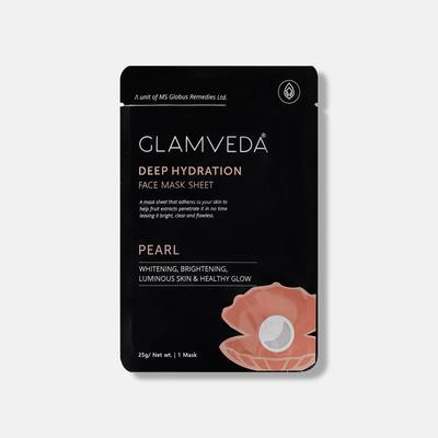 Glamveda Pearl Fairness and Brightening Sheet Mask 25 ml - Sheet Masks