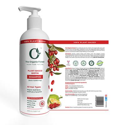 Organic Forest 10,000 Mcg Hair Growth Biotin Shampoo 200 ml - Shampoos