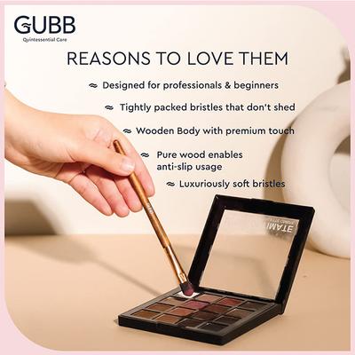 Gubb Flawless Base Kit Set Of 5 (Foundation, Blush, Fan, Buffer & Powder) 1's - Face Brush