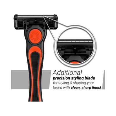 Zlade Hyperglide 5 Lubricating Strip with Aloe Vera Titanium and Cromium Coated Flexible Blades Shaving Razor for Men 1's - Razors & Cartridges
