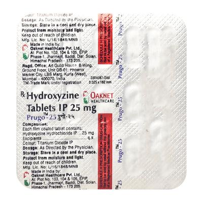 Prugo 25mg Tablet 15'S - Anxiety-Anx