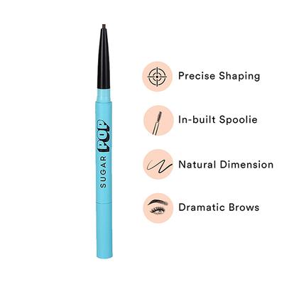 SUGAR POP Brow Shaper - Walnut 2 gm - Eyebrow Pencils & Enhancers