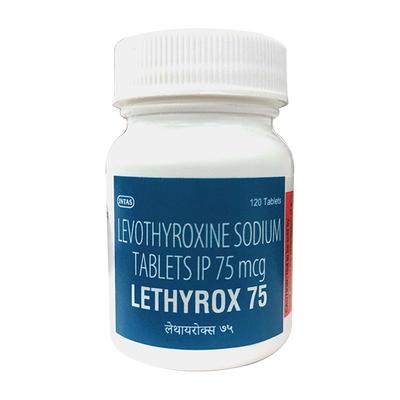 LETHYROX 75 Tablet 120's - Hypothyroidism