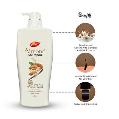 Dabur Almond Shampoo 650 ml - Shampoos
