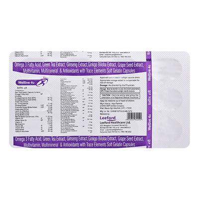 Weltive 4G Capsule 10'S - Supplements-Vam