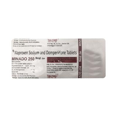 MINADO 250 Tablet 10's - Pain relief-Nsa