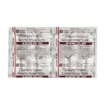 Q Mind SR 300mg Tablet 10'S - Schizophrenia-Aps
