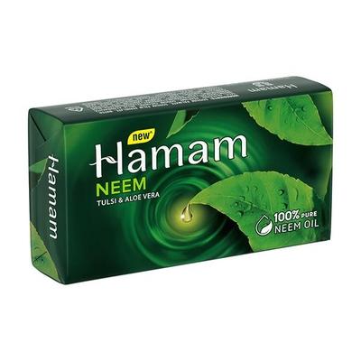 Hamam Neem Tulsi and Aloevera Soap Bar 150 gm - Soaps