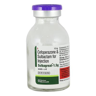 SULBAGREAT 1.5gm Injection 1's - Bacterial Infections-Cep